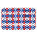 American Argyle Pattern Print Indoor Door Mat