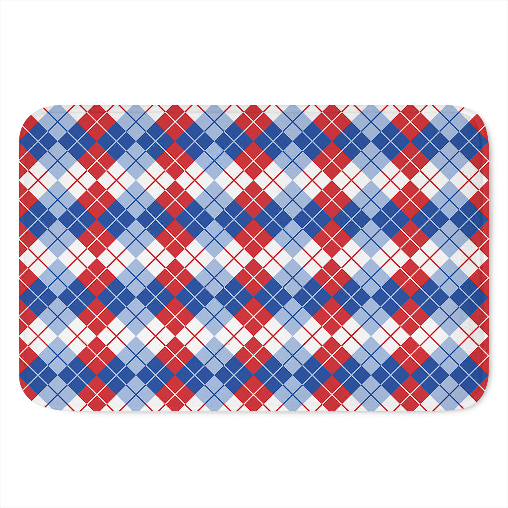 American Argyle Pattern Print Indoor Door Mat