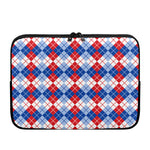 American Argyle Pattern Print Laptop Sleeve