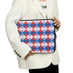 American Argyle Pattern Print Laptop Sleeve