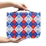 American Argyle Pattern Print Leather Bible Cover