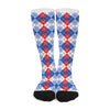 American Argyle Pattern Print Long Socks