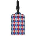 American Argyle Pattern Print Luggage Tag