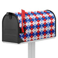 American Argyle Pattern Print Mailbox Cover
