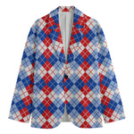 American Argyle Pattern Print Men's Blazer
