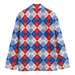 American Argyle Pattern Print Men's Blazer
