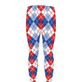 American Argyle Pattern Print Men's Leggings