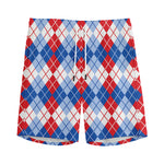 American Argyle Pattern Print Men's Sports Shorts