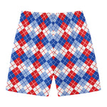 American Argyle Pattern Print Men's Swim Trunks