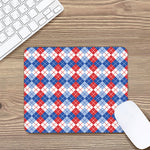American Argyle Pattern Print Mouse Pad