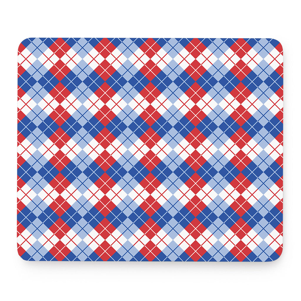 American Argyle Pattern Print Mouse Pad