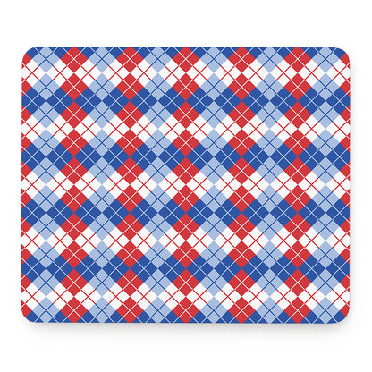 American Argyle Pattern Print Mouse Pad