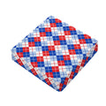 American Argyle Pattern Print Outdoor Seat Cushion Cover