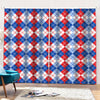 American Argyle Pattern Print Pencil Pleat Curtains