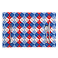 American Argyle Pattern Print Placemat