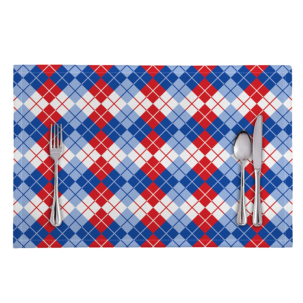 American Argyle Pattern Print Placemat