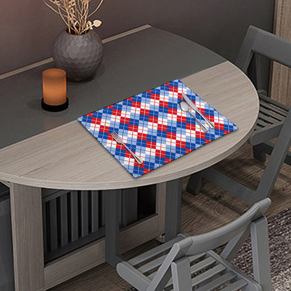 American Argyle Pattern Print Placemat