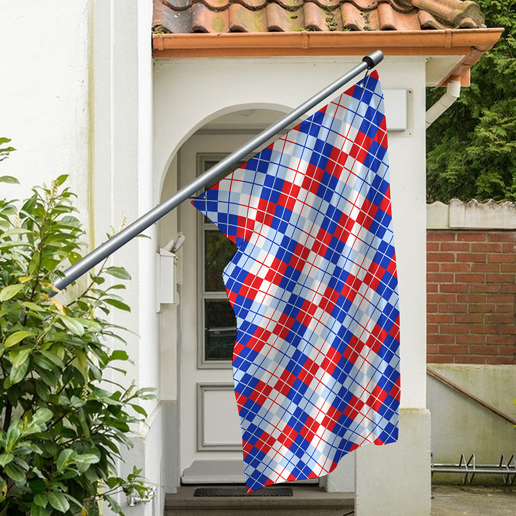 American Argyle Pattern Print Polyester Flag