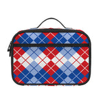 American Argyle Pattern Print Portable Lunch Bag
