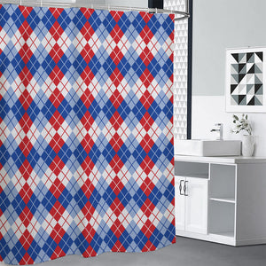 American Argyle Pattern Print Premium Shower Curtain