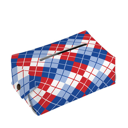 American Argyle Pattern Print Rectangle Tissue Box Cover