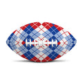 American Argyle Pattern Print Rugby Ball