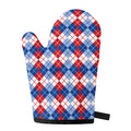 American Argyle Pattern Print Single Oven Mitt