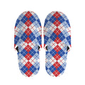 American Argyle Pattern Print Slippers