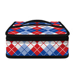 American Argyle Pattern Print Small Lunch Bag