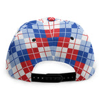 American Argyle Pattern Print Snapback Cap