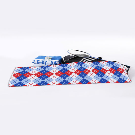 American Argyle Pattern Print Sports Towel