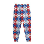 American Argyle Pattern Print Sweatpants