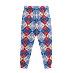 American Argyle Pattern Print Sweatpants