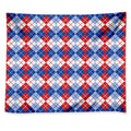 American Argyle Pattern Print Tapestry