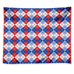 American Argyle Pattern Print Tapestry