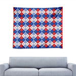American Argyle Pattern Print Tapestry