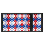 American Argyle Pattern Print Trifold Wallet