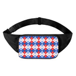 American Argyle Pattern Print Waist Bag