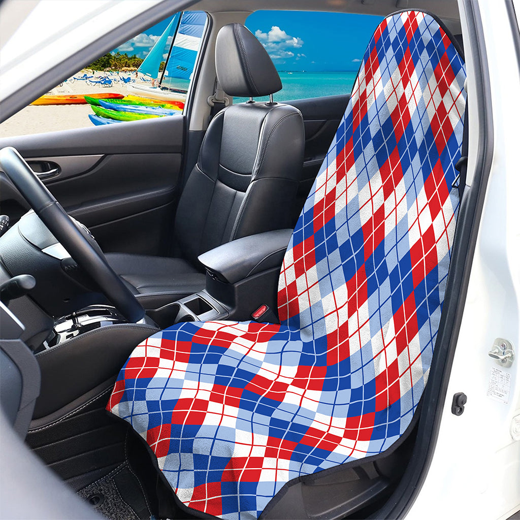 American Argyle Pattern Print Waterproof Car Seat Cover