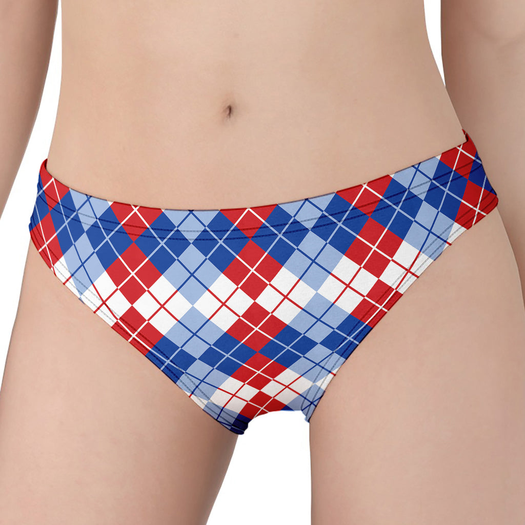 American Argyle Pattern Print Women's Panties