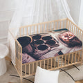 American Astronaut Cat Print Baby Crib Sheet