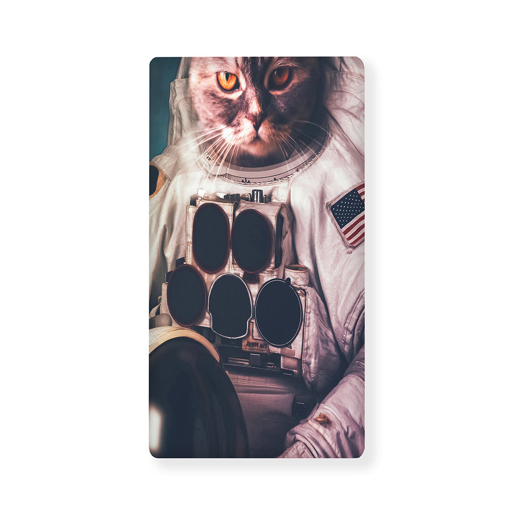 American Astronaut Cat Print Baby Crib Sheet