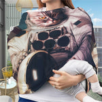 American Astronaut Cat Print Baby Seat Cover