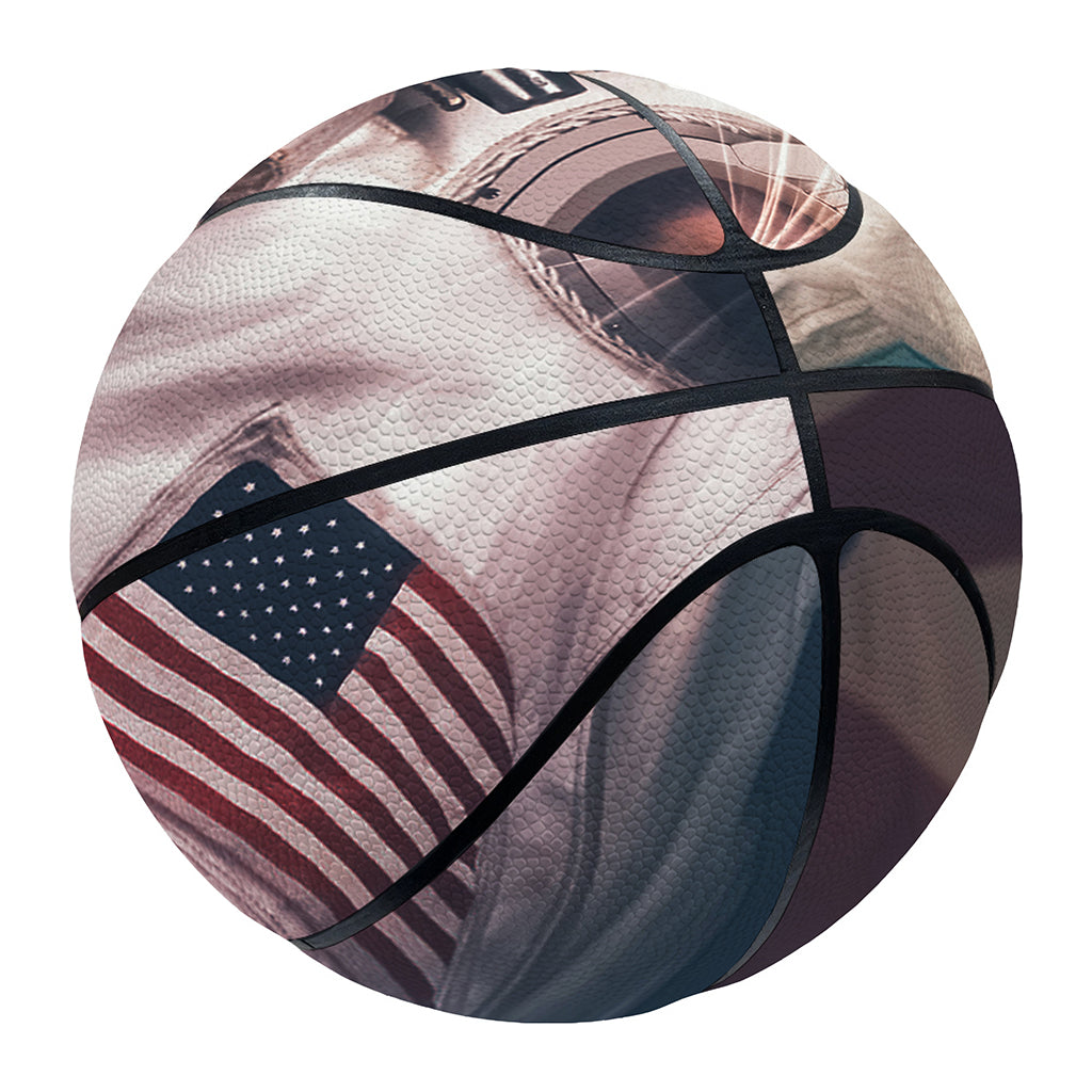 American Astronaut Cat Print Basketball