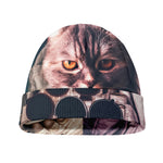 American Astronaut Cat Print Beanie