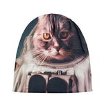 American Astronaut Cat Print Beanie