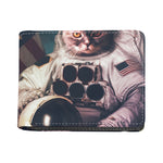 American Astronaut Cat Print Bifold Wallet