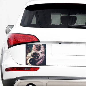 American Astronaut Cat Print Car Sticker