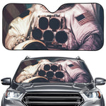 American Astronaut Cat Print Car Windshield Sun Shade