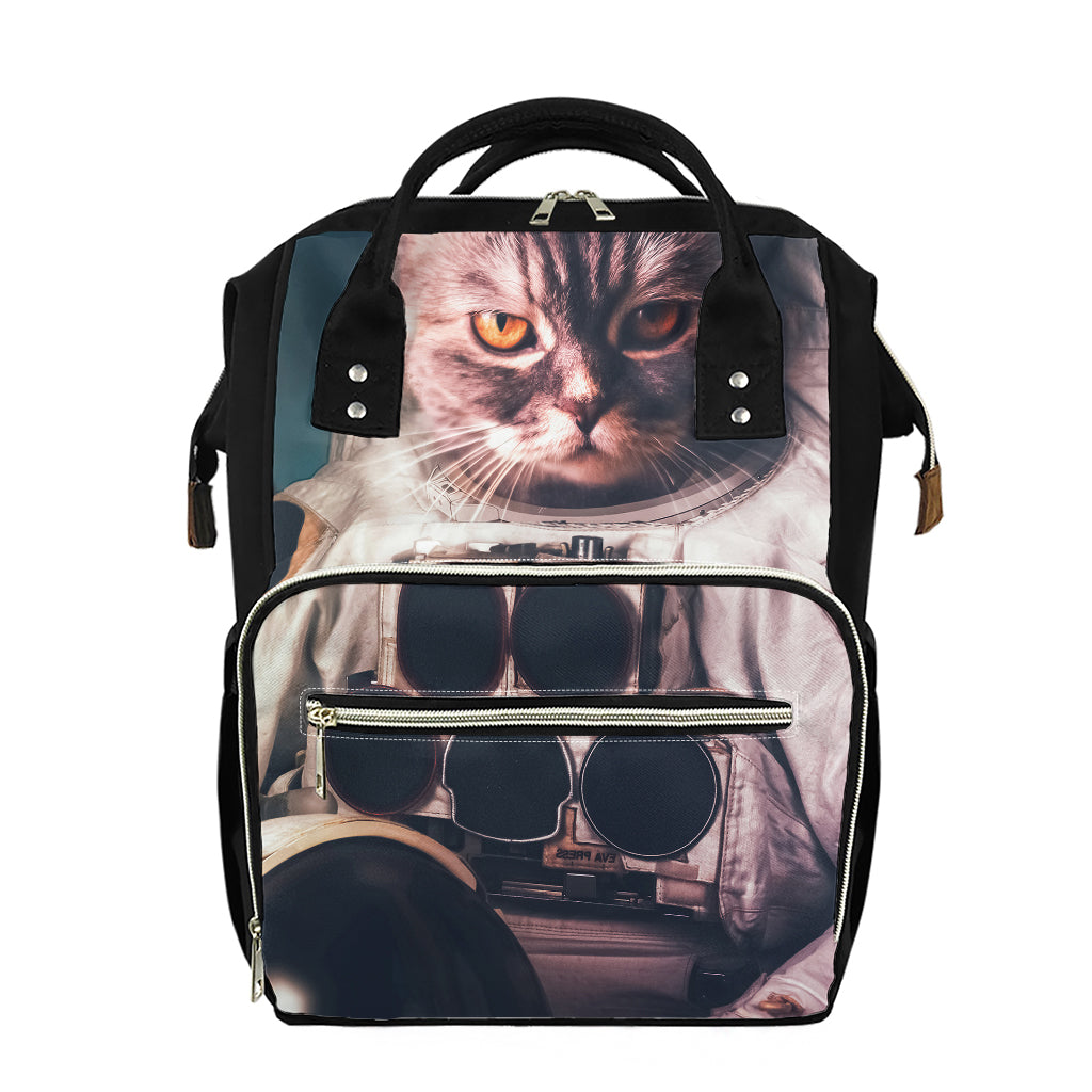 American Astronaut Cat Print Diaper Bag